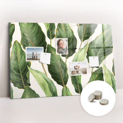 Memobord keuken Palmbladeren