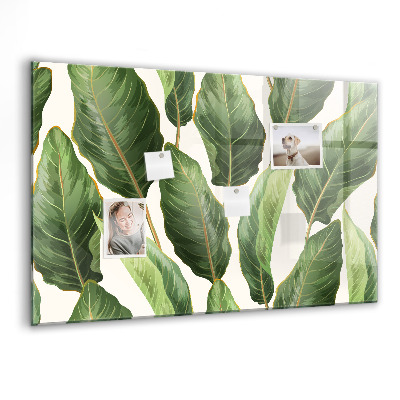 Memobord keuken Palmbladeren