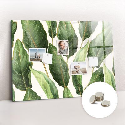 Memobord keuken Palmbladeren