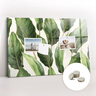 Memobord keuken Palmbladeren