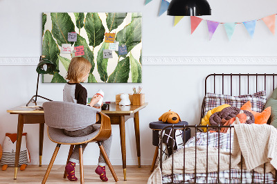 Memobord keuken Palmbladeren