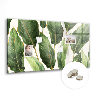 Memobord keuken Palmbladeren