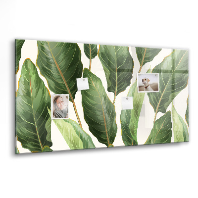 Memobord keuken Palmbladeren