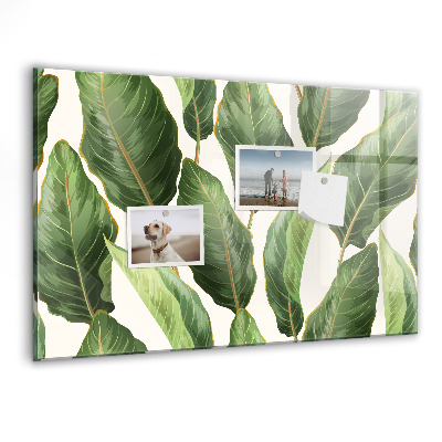 Memobord keuken Palmbladeren