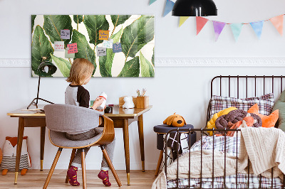 Memobord keuken Palmbladeren