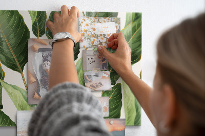 Memobord keuken Palmbladeren