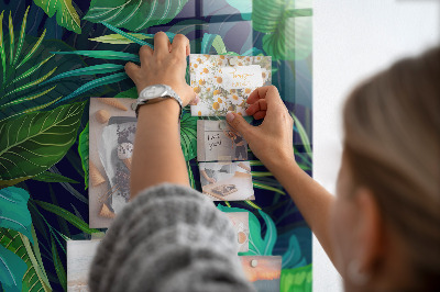 Magnet board Exotische bladeren