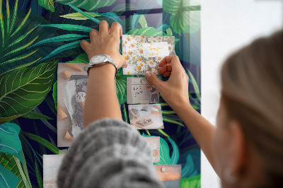 Magnet board Exotische bladeren