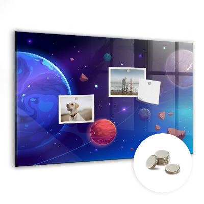 Magnetisch wandbord Planeten sterrenstelsel