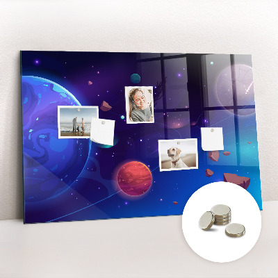 Magnetisch wandbord Planeten sterrenstelsel