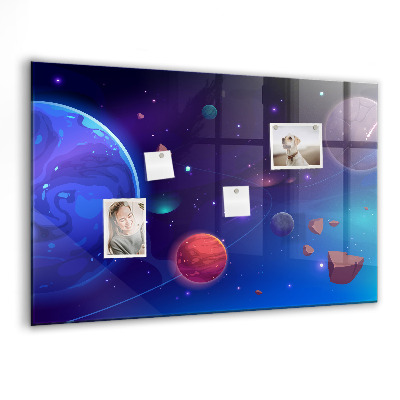 Magnetisch wandbord Planeten sterrenstelsel