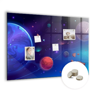 Magnetisch wandbord Planeten sterrenstelsel