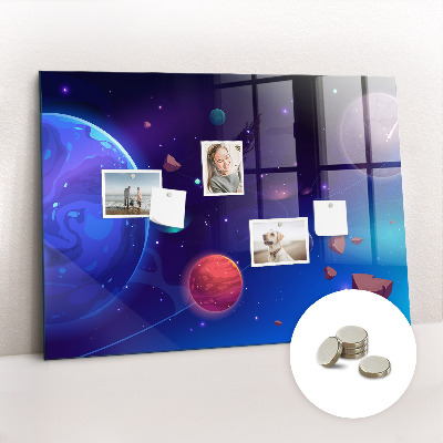 Magnetisch wandbord Planeten sterrenstelsel