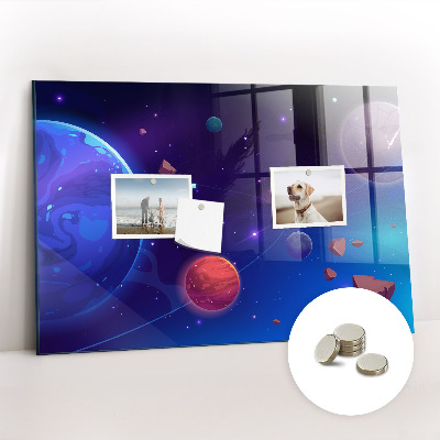 Magnetisch wandbord Planeten sterrenstelsel