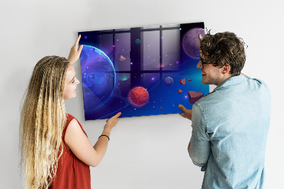 Magnetisch wandbord Planeten sterrenstelsel