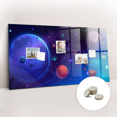 Magnetisch wandbord Planeten sterrenstelsel