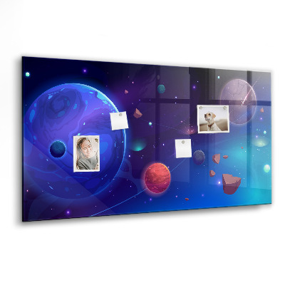 Magnetisch wandbord Planeten sterrenstelsel