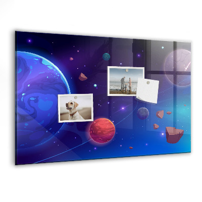 Magnetisch wandbord Planeten sterrenstelsel