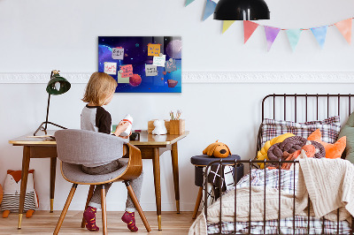 Magnetisch wandbord Planeten sterrenstelsel