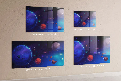Magnetisch wandbord Planeten sterrenstelsel