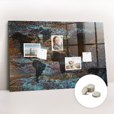 Magnet board Roest wereldkaart