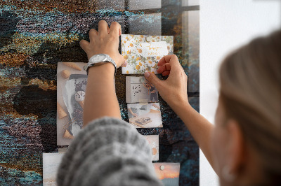 Magnet board Roest wereldkaart