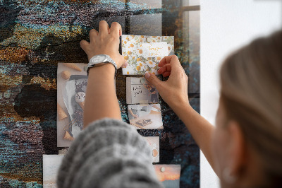 Magnet board Roest wereldkaart