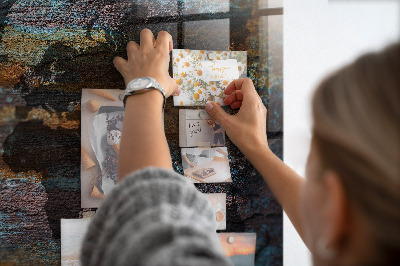 Magnet board Roest wereldkaart