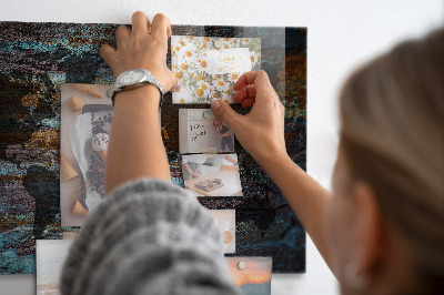 Magnet board Roest wereldkaart