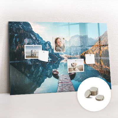 Magnet board Boten op het meer