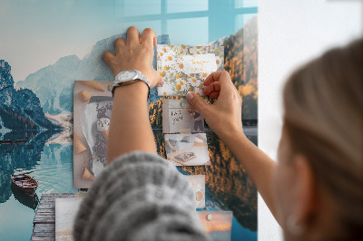 Magnet board Boten op het meer