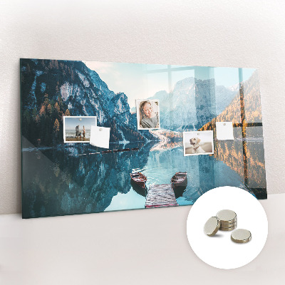 Magnet board Boten op het meer