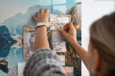 Magnet board Boten op het meer