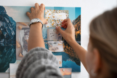 Magnet board Boten op het meer