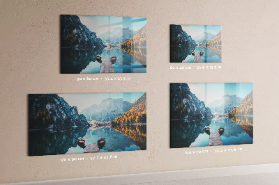 Magnet board Boten op het meer