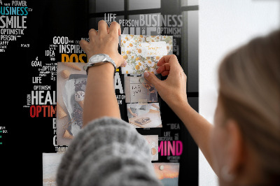 Magnetisch wandbord Positieve wereldkaart