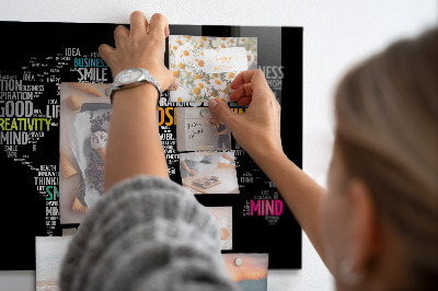 Magnetisch wandbord Positieve wereldkaart