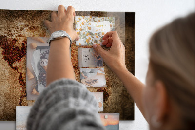 Magnetisch wandbord Oude wereldkaart