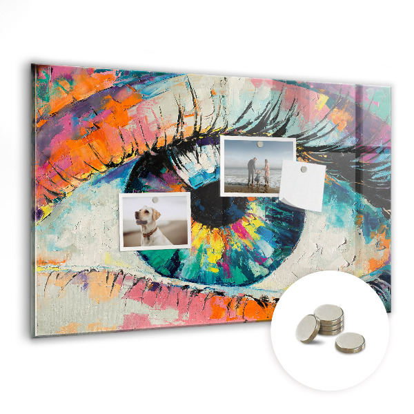 Memobord keuken De pupil van het menselijk oog