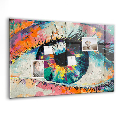 Memobord keuken De pupil van het menselijk oog