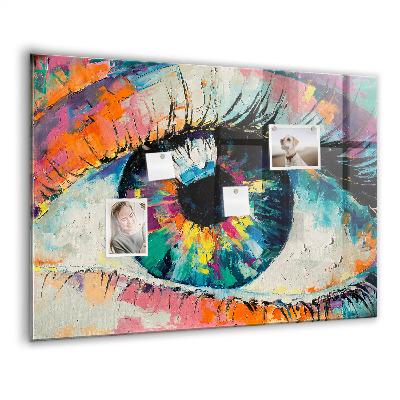 Memobord keuken De pupil van het menselijk oog