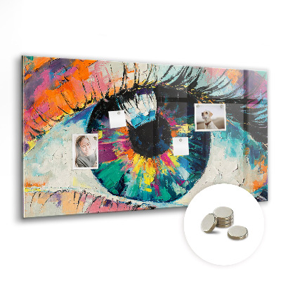 Memobord keuken De pupil van het menselijk oog