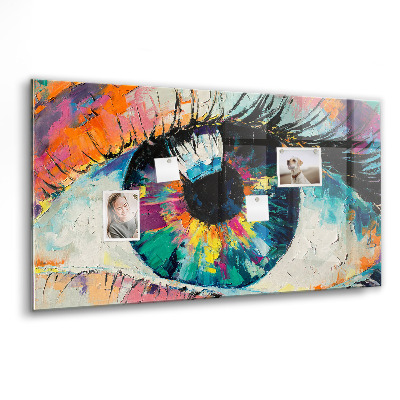 Memobord keuken De pupil van het menselijk oog