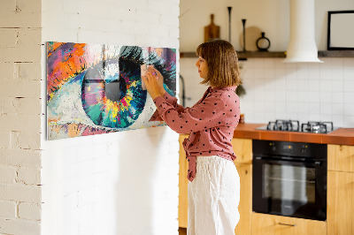 Memobord keuken De pupil van het menselijk oog
