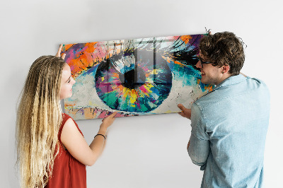 Memobord keuken De pupil van het menselijk oog