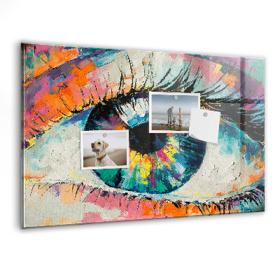 Memobord keuken De pupil van het menselijk oog