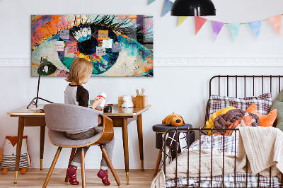 Memobord keuken De pupil van het menselijk oog