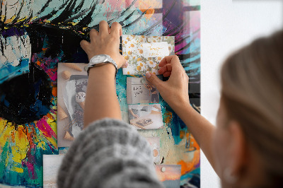 Memobord keuken De pupil van het menselijk oog