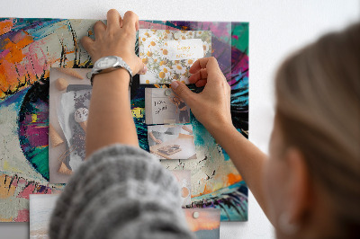 Memobord keuken De pupil van het menselijk oog