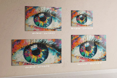 Memobord keuken De pupil van het menselijk oog